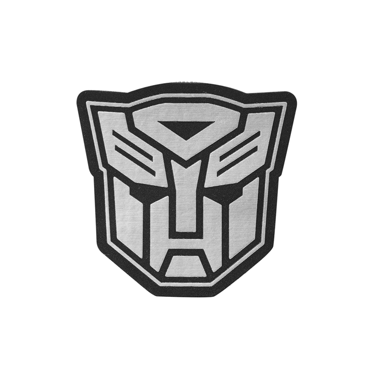 silver Velcro patches